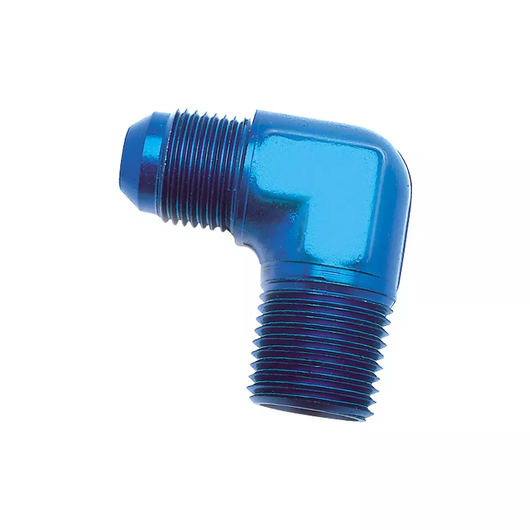 -10AN X 1/2NPTF 90BLK ELBOW